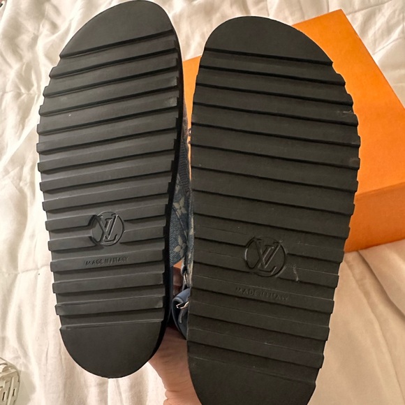 Louis Vuitton Kids Denim Blue Sandals - Picture 3 of 7